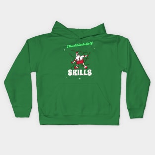 “I Have A Particular Set Of Skills” Stealthy Santa Kids Hoodie